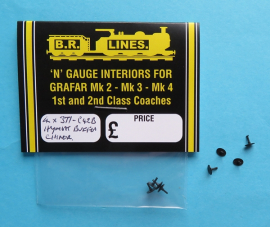 371-C42B - Class 42 Oval Black Buffers 4 in Pack