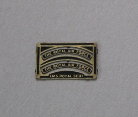 B6031 - Royal Scot Brass Nameplates “ROYAL AIR FORCE”