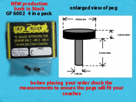 GF6002 - MK1 Coach Bogie Retaining Pegs