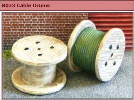 Kwing B23 - Signal & Telegraph Dept. cable drums - wood const.