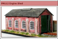 PM112 - Single road engine shed (clip fit/steam)