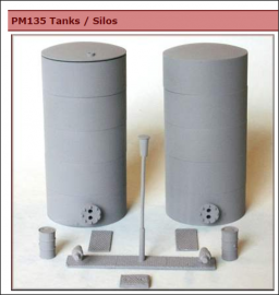 PM135 - Oil/fuel/powder 2xtanks/silos + accessories