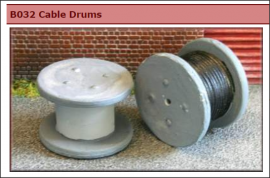 Kwing B32 - Signal & Telegraph dept. cable drums - metal const.