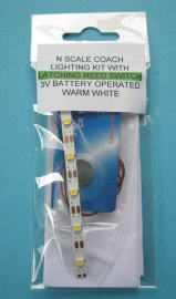 L4U-04S - “N” Coach Lighting Kit with Latching Reed Switch (Warm White)
