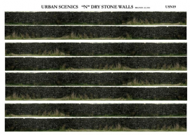 USN19 - “N” Dry Stone Walling (Scale Approx 6ft High) 28cm Length x 2cm High