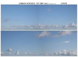 USN70 - “N” Sky Scene 2 Lengths That Match 27cm Length x 9cm High