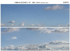 USN71 - “N” Sky Scene 2 Lengths 28cm Length x 9cm High